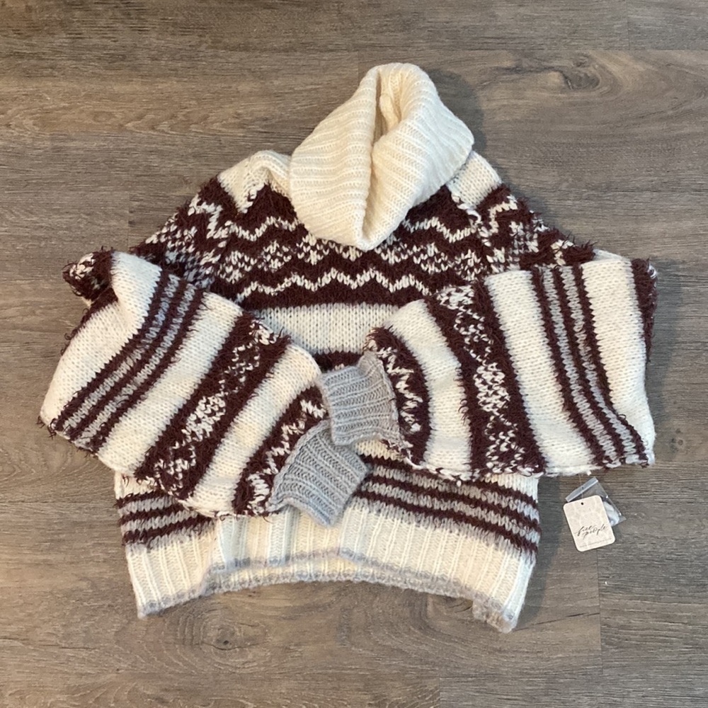 Free People Check Me Out Turtleneck Sweater NWT - Picture 5 of 5